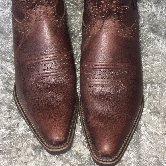 Leather cowboy boots - Picture 2 of 4